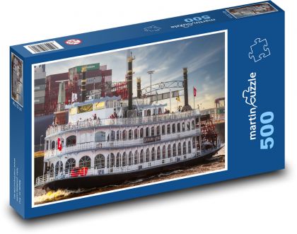 Loď - Hamburg, Nemecko - Puzzle 500 dielikov, rozmer 46x30 cm 