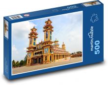 Świątynia - Wietnam, miasto Puzzle 500 elementów - 46x30 cm