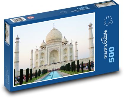 Tacmahal - minaret, kopuła - Puzzle 500 elementów, rozmiar 46x30 cm