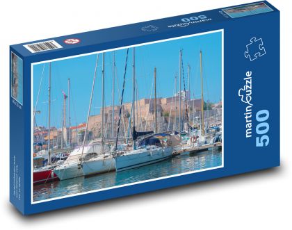 Marseille - Hafen, Boote - Puzzle - 500 Teile