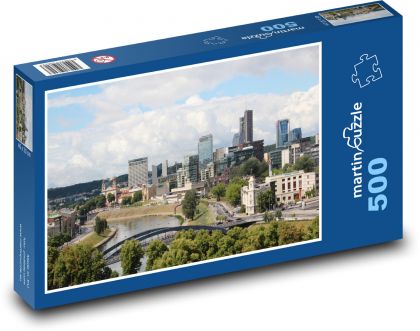 Vilnius - Lithuania, city - Puzzle of 500 pieces, size 46x30 cm 