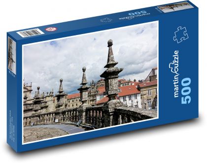 Cathedral - Santiago de Compostela, Spain - Puzzle of 500 pieces, size 46x30 cm 
