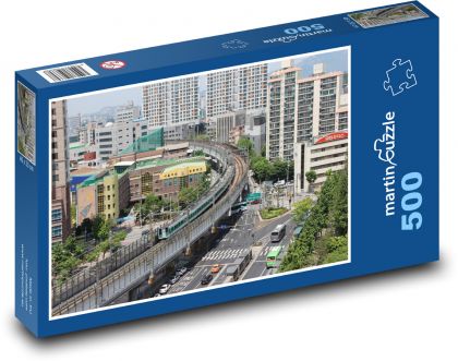 Metro - Train, Republic of Korea - Puzzle of 500 pieces, size 46x30 cm 