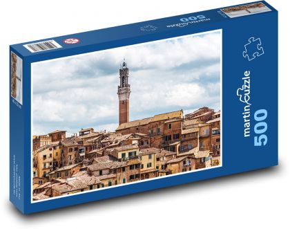 Siena - Itálie, město - Puzzle 500 dílků, rozměr 46x30 cm