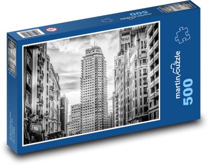 Mrakodrap - Madrid, Španielsko - Puzzle 500 dielikov, rozmer 46x30 cm 