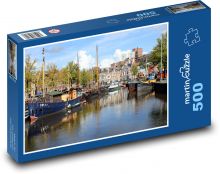 Voda - lodě, příroda Puzzle 500 - 46x30 cm
