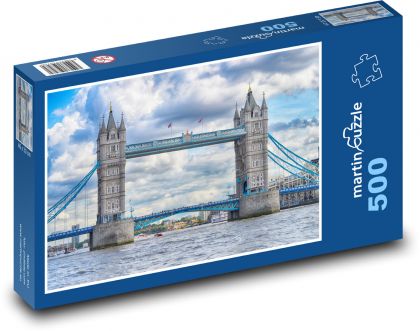 Tower Bridge - Londýn, Temže - puzzle 500 dílků