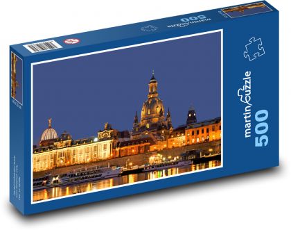 Drezno - natura, Łaba. - Puzzle 500 elementów, rozmiar 46x30 cm