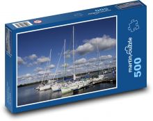 Lodě - moře, nebe Puzzle 500 dílků - 46 x 30 cm