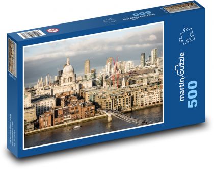 Mesto - architektúra, domy - Puzzle 500 dielikov, rozmer 46x30 cm 