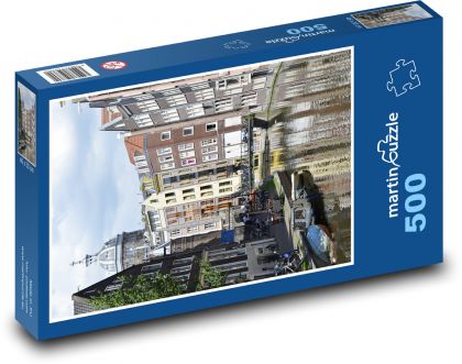 Amsterdam - Nizozemí, město - Puzzle 500 dílků, rozměr 46x30 cm
