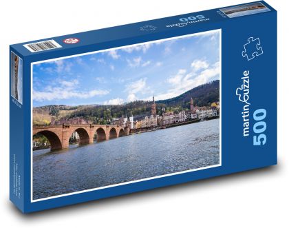Heidelberg - Flussbrücke, Deutschland - Puzzle - 500 Teile