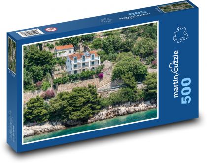 Chorwacja - Dubrownik, wybrzeże - Puzzle 500 elementów, rozmiar 46x30 cm