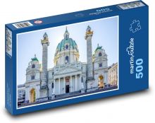 Wiedeń - Austria, Karlskirche Puzzle 500 elementów - 46x30 cm
