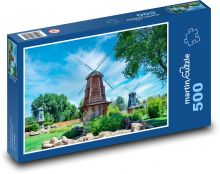 Větrný mlýn v parku Puzzle 500 dílků - 46 x 30 cm