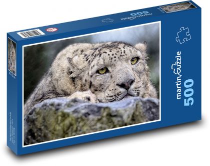 Snow Leopard - Puzzle of 500 pieces, size 46x30 cm 