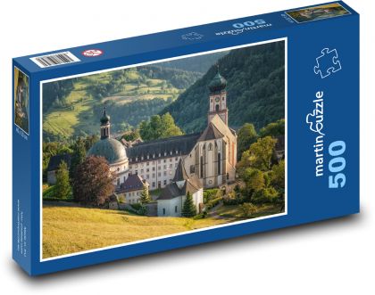 Klášter sv. Trudpert - Münstertal, Německo - Puzzle 500 dílků, rozměr 46x30 cm