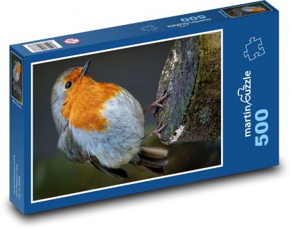 Szminka na pniu - ptak w lesie - Puzzle 500 elementów, rozmiar 46x30 cm