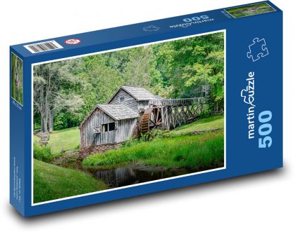 Mabry Water Mill - Virgínia - Puzzle 500 dielikov, rozmer 46x30 cm 