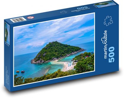 Island - sea, beach - Puzzle of 500 pieces, size 46x30 cm 