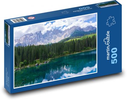 Dolomity - Carezza, Latemar - Puzzle 500 dielikov, rozmer 46x30 cm 