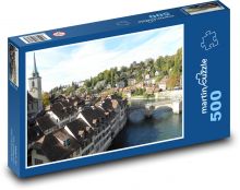 Švýcarsko - Bern, město Puzzle 500 dílků - 46 x 30 cm