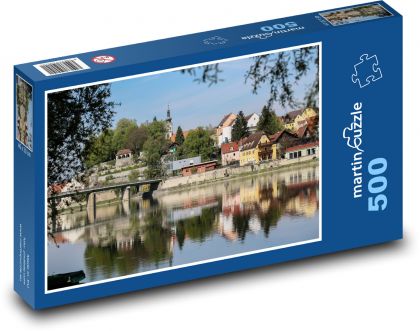 Schärding - Austria, baroque town - Puzzle of 500 pieces, size 46x30 cm 