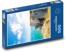 Francie - pobřeží Puzzle 500 - 46x30 cm