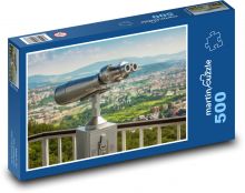 Dalekohled - vyhlídková věž Puzzle 500 dílků - 46 x 30 cm
