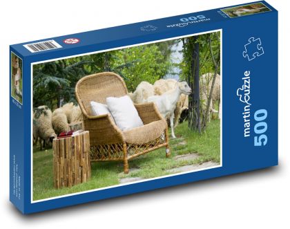 Ovce - kozy - Puzzle 500 dielikov, rozmer 46x30 cm 