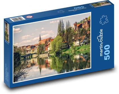 Řeka - stromy - Puzzle 500 dílků, rozměr 46x30 cm