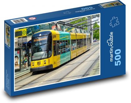 Drezno - Niemcy, tramwaj - Puzzle 500 elementów, rozmiar 46x30 cm