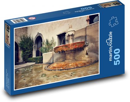 Římská kašna - Itálie - Puzzle 500 dílků, rozměr 46x30 cm