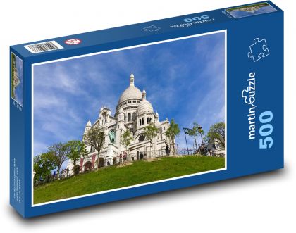 Basilica of the Sacred Heart - Paris, France - Puzzle of 500 pieces, size 46x30 cm 