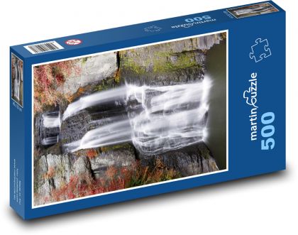 Wasserfall - fließendes Wasser - Puzzle - 500 Teile
