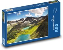 Horské jezero - Itálie Puzzle 500 - 46x30 cm