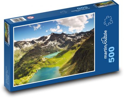 Horské jazero - Taliansko - Puzzle 500 dielikov, rozmer 46x30 cm 