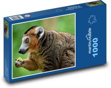 Lemur z jedzeniem Puzzle 1000 elementów - 60x46 cm