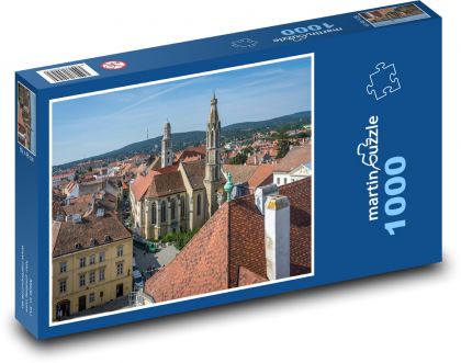 Maďarsko - centrum mesta - Puzzle 1000 dielikov, rozmer 60x46 cm