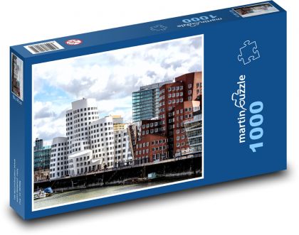Zollhof - Düsseldorf, Německo - Puzzle 1000 dílků, rozměr 60x46 cm