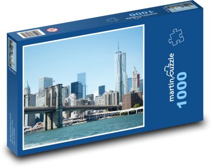 New York - Brooklyn, most - Puzzle 1000 dielikov, rozmer 60x46 cm