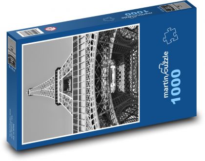 Wieża Eiffla - Paryż, Francja - Puzzle 1000 elementów, rozmiar 60x46 cm