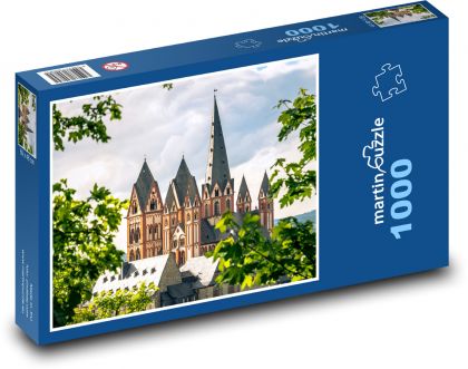 Katedrála v Limburgu, Nemecko - Puzzle 1000 dielikov, rozmer 60x46 cm
