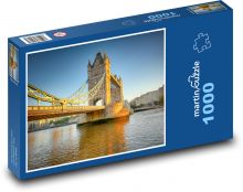Most - turystyka, rzeka Puzzle 1000 elementów - 60x46 cm