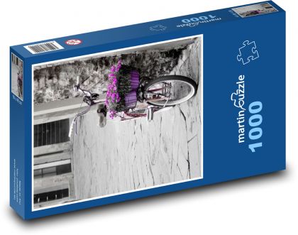 Fahrrad mit Blumen - Puzzle - 1000 Teile
