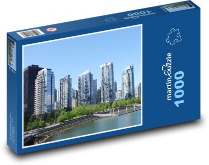 Vancouver - Kanada, město - Puzzle 1000 dílků, rozměr 60x46 cm