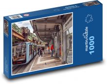 Závesná dráha - Schwebebahn, Nemecko Puzzle 1000 dielikov - 60 x 46 cm 