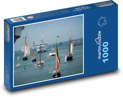 Lode - morské, plachetnice - Puzzle 1000 dielikov, rozmer 60x46 cm