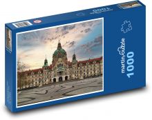 Hannover - radnice, architektura Puzzle 1000 dílků - 60 x 46 cm