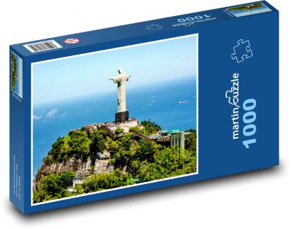 Brazílie - Rio, socha - puzzle 1000 dílků